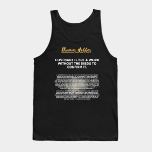 The need for action to fulfill the covenant according to Hobbes Tank Top